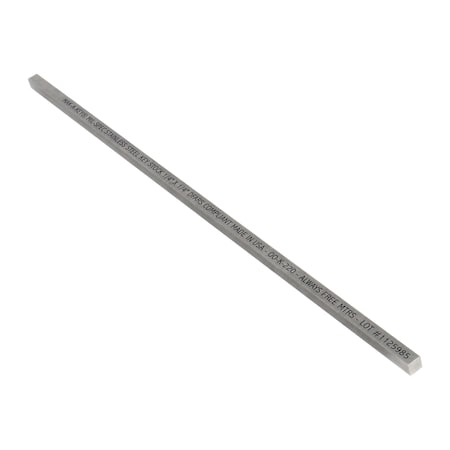 Huyett Oversized Key Stock, 12 in L, 1/4 in W, 1/4 in H, Stainless Steel MS8502500250-12